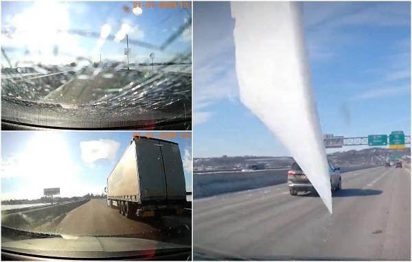 Mărturia clujeanului care era să fie omorât de o bucată de gheaţă desprinsă de pe un camion. S-a înţeles cu şoferul să primească 1.300 de lei