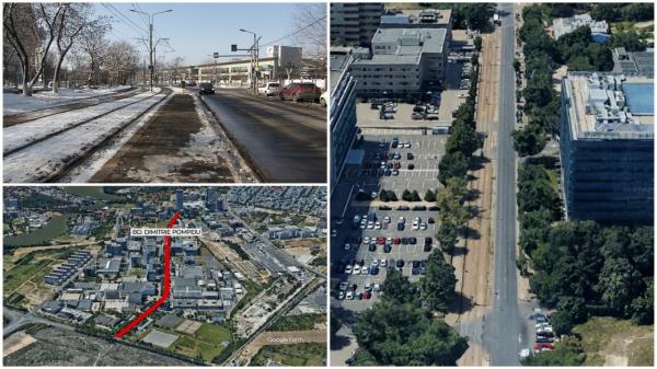 Bulevardul Dimtirie Pompeiu va avea 4 benzi şi se va uni cu Barbu Văcărescu. Proiectul, gata în 2028