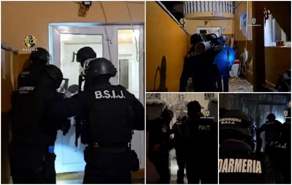 Bebino şi alţi interlopi din Clanul Cocalarilor, săltaţi de mascaţi. Descinderi în București și Călărași, într-un dosar de trafic de droguri