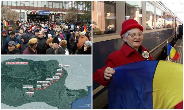 Cum a arătat călătoria București-Iași cu Trenul Unirii. Petrecere în vagoane, sărbătoare în stații: "E fantastic, nu mă așteptam să îmi placă atât de mult"