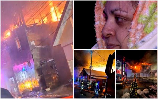 "Am intrat în şoc. Mi-a dat cineva o pastiluţă şi mi-am revenit". Zeci de pompieri au luptat cu flăcări uriaşe, azi noapte, în Bucureşti