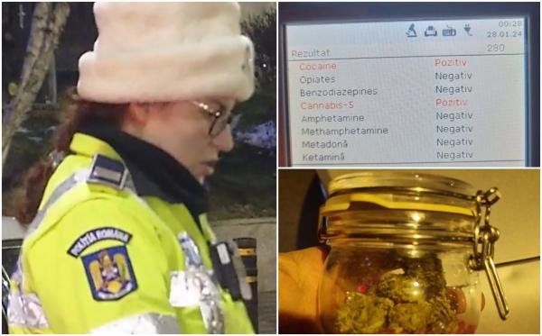 "Aţi ieşit pozitiv la cocaină şi la canabis". Tânăr de 29 de ani, prins drogat la volan pe străzile din Bucureşti. Ce i-au găsit agenţii în maşină