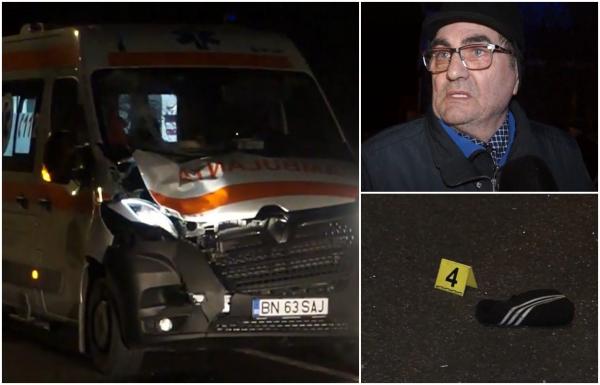 Bătrân spulberat de ambulanţă pe DN 17, în Bistriţa-Năsăud. A fost aruncat la câţiva metri distanţă şi a murit la spital