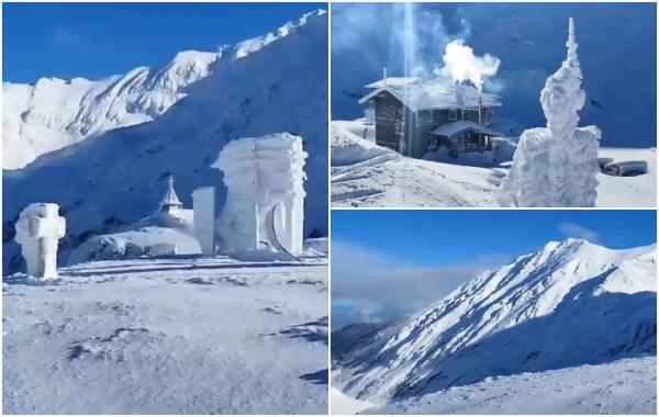 Locul din România unde zăpada se apropie de 2 metri. În ultimele două zile, stratul a crescut cu aproape 40 de cm