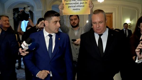 AUR, scandal la PNL şi PSD din cauza comasării. Împins, Ciucă şi-a scăpat ochelarii. George Simion, către Alfred Simonis "securist pitic"