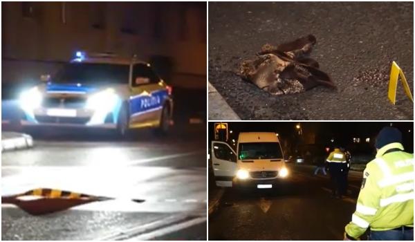 Femeie, în stare gravă la spital după un accident bizar. Ar fi căzut în faţa unui microbuz, când încerca să traverseze la 2 m de trecere