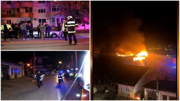 "Ieşiţi, ieşiţi!". Incendiu de proporţii într-un restaurant din Piteşti. 40 de clienţi şi 8 angajaţi, evacuaţi