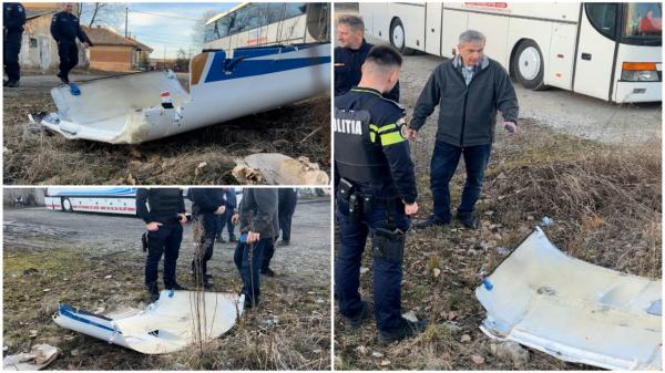 Reacţiile martorilor care s-au trezit cu o bucată de 2 m dintr-un avion că a căzut lângă ei. "Era destul de jos când a trecut"