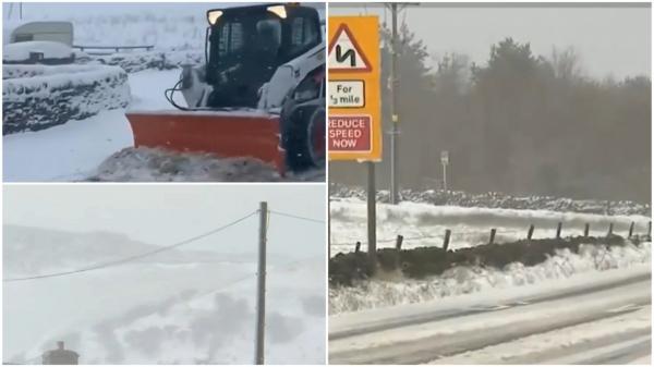 Ninsori abundente şi cod galben de viscol în mai multe ţări din Europa. Peste 400 de avertismente, emise în Marea Britanie