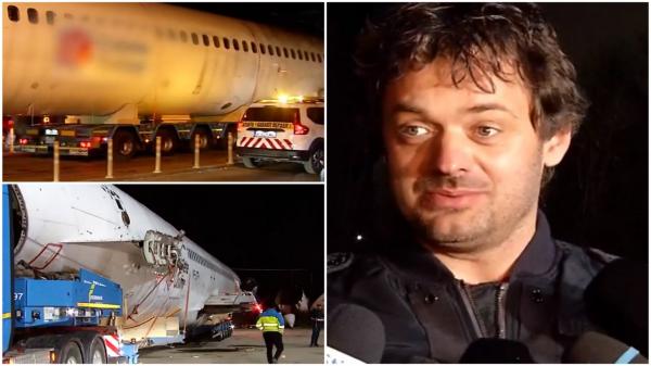 Un român a cumpărat un avion cu 200 de locuri la preţul unei garsoniere. Bărbatul l-a transportat pe DN1 şi vrea să-l transforme în casă de vacanţă