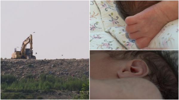 Bebeluș găsit mort la groapa de gunoi din Cluj. A fost strivit de mașina de gunoi, înainte să fie descoperit