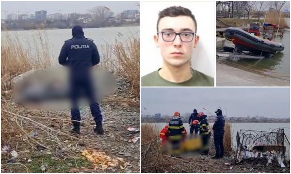 Cristian, dispărut acum o lună pe Lacul Siutghiol, a fost găsit mort. El şi prietenul lui au ieşit cu barca la pescuit şi nu s-au mai întors