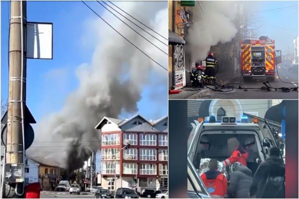 Incendiu cumplit lângă o grădiniţă, în Piteşti. Un bărbat s-a ales cu arsuri pe tot corpul, după ce un polizor i-a luat foc în mână