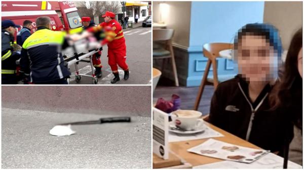 Mărturia salvatorului Marei, olimpica înjunghiată în plină stradă de iubit. Momentul în care eleva de 17 ani e atacată, surprins de camerele de supraveghere