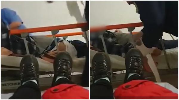 Pacient legat de pat şi umilit de paznicul unui spital din Brăila. Infirmiera: "Să vă ducă la nebuni! Am copii acasă, nu mă bagi tu pe mine în pământ"