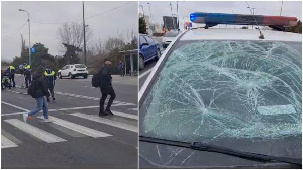 Unde se grăbea să ajungă polițistul care a lovit cu autospeciala o adolescentă de 15 ani pe trecerea de pietoni. Fata din Constanța, în stare stabilă