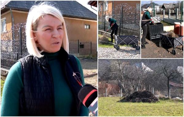 Ideea genială găsită de Raluca pentru a scăpa de vegetaţia uscată. Românii preferă să dea foc, deşi legea interzice acest lucru