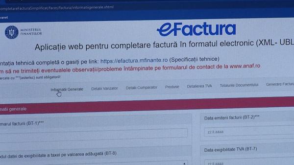 E-factura simplificată, disponibilă de astăzi. Noul modul poate fi folosit de companiile mici
