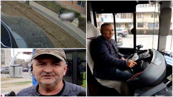 Momentul în care un şofer de autobuz îi salvează viaţa unui bărbat căzut pe stradă. Liviu a ştiut exact ce să facă, după ce a văzut că nu mai respiră