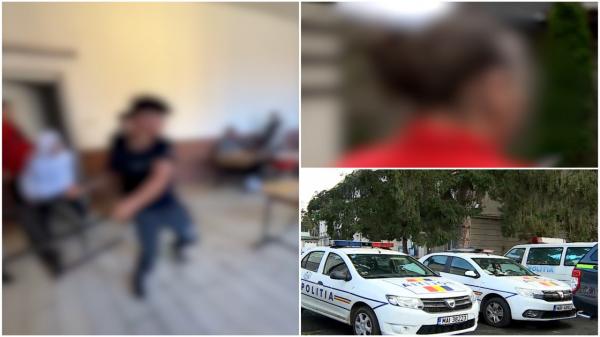 "Dă-te, că îţi crăp capul!" Teroare la o școală din Maramureș. Elevii, filmați cum înjură și aruncă prin clasă cu scaune