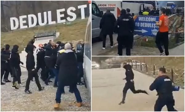 "Du-te acolo! Dă-i!" Bătaie generală înainte de meciul Dinamo - UTA. În drum spre Bucureşti, fanii arădeni s-au răfuit cu suporterii Universităţii Cluj