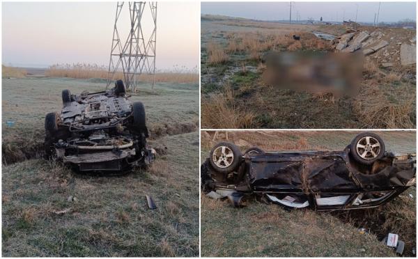 Tânăr găsit mort pe câmp, după un accident înfiorător. Trupul băiatului era la 25 de metri de maşină, într-o zonă mlăştinoasă