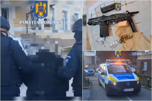 Bărbat prins în timp ce vindea o mitralieră şi 11 gloanţe cu 600 de euro, în Jilava. Cumpărătorul a fost cel care a anunţat poliţia