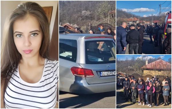 "Andreea, ai ajuns acasă, mamă". Într-o mare de lacrimi şi jale, studenta la Medicină ucisă de iubit s-a întors în casa părintească într-un sicriu alb