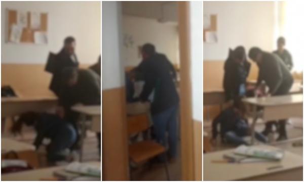 Se jucau "urşii şi vânătorii" cu profesorul de geografie. Reacția directorului Liceului Tehnologic dn Bacău, după încăierarea din sala de clasă