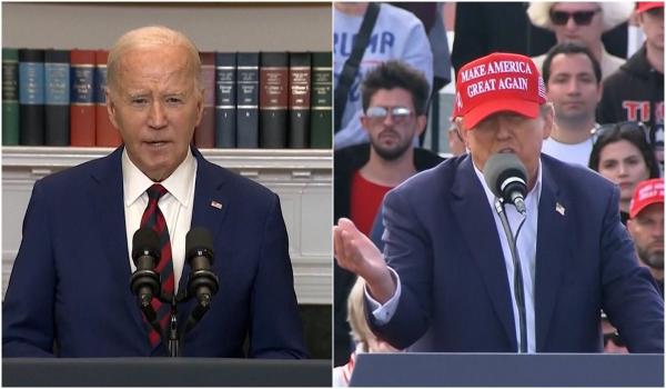 Trump îl conduce pe Biden în 6 state cheie. Alegătorii cred că republicanul se descurcă mai bine cu economia; democratul, în avantaj pe tema avortului - Sondaj