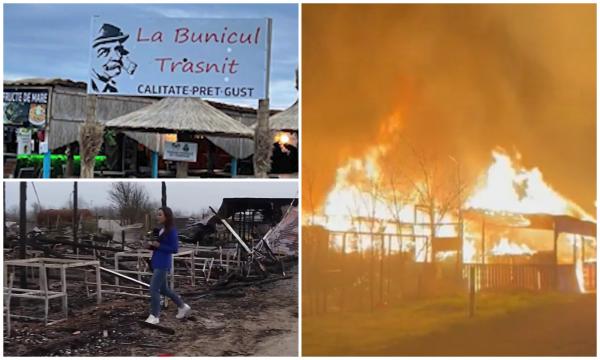 Incendiu misterios pe litoral. Cherhanaua La Bunicul Trăsnit, frecventată de lumea mondenă, s-a făcut scrum. Focul a izbucnit cu doar câteva ore înainte de redeschidere