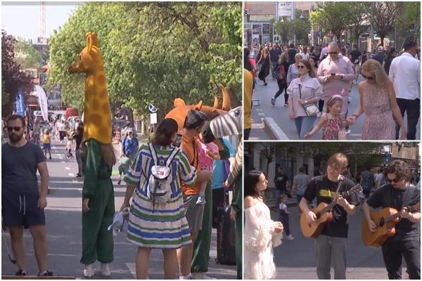 Sectorul 1 al Capitalei a prins gustul proiectului Străzi Deschise. O stradă plină cu ateliere a devenit loc de joacă pentru copii