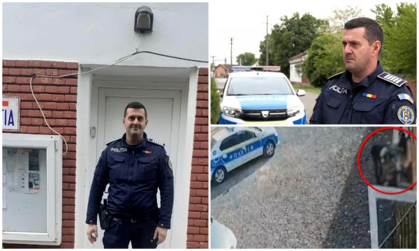 El este Cosmin, erou în uniformă de poliţist. Clipele în care a salvat viaţa unui bărbat, filmate în Timiş