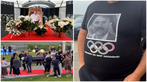 Sicriul lui Costel Corduneanu, depus sub un cort imens, în curtea unui restaurant de lux. Iaşiul e împânzit de poliţişti, de teama unei răfuieli între clanuri