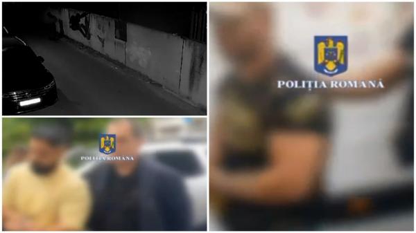 Momentul în care doi hoţi intră peste o femeie în casă, în Capitală. Au bătut-o crunt, însă au plecat cu mâna goală