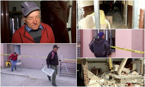 "Doamne, pupa-ţi-aş tălpile tale!" Locatarii blocului devastat de explozie, în Craiova, au revenit acolo unde cândva însemna acasă
