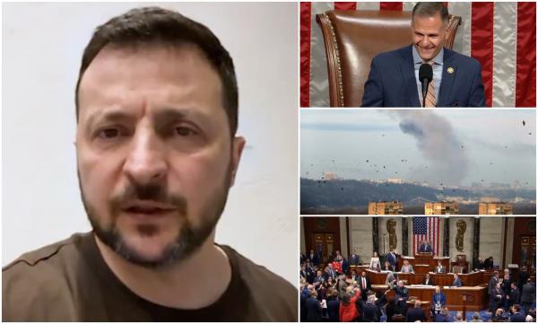 Mesajul lui Zelenski, după ce Congresul SUA a aprobat ajutorul militar de 61 de miliarde de dolari pentru Ucraina. Liderul de la Kiev, copleşit şi recunoscător