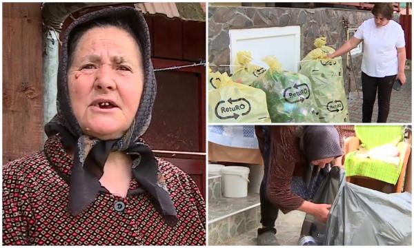 "Sacii de plastic îi bag pe foc". Beţe în roate pentru reciclare, la sat: munţi de PET-uri în spatele magazinelor