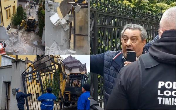 Interlopii Clanului Cârpaci au "furat" o stradă din Timişoara, şi-au făcut curte şi au blocat accesul. Scandal şi ameninţări la demolare