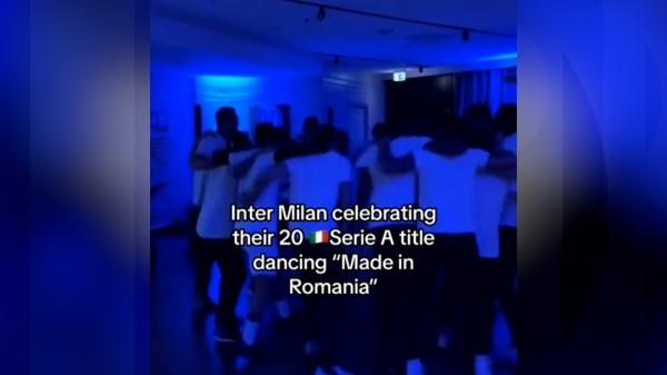 Jucătorii de la Inter au sărbătorit victoria pe Made in Romania, piesa lui Ionuţ Cercel