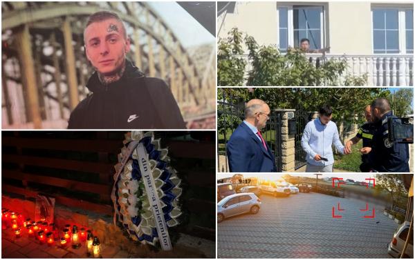 Lacrimi și altar de lumânări pentru băiatul omorât cu mașina de un șofer beat, pe un drum din Suceava. Candelele aprinse veghează fotografia tânărului