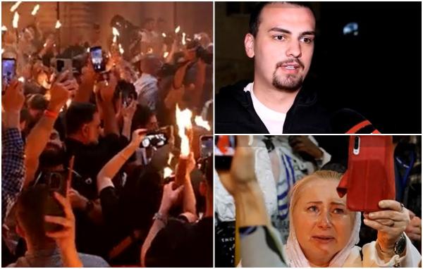 "Am reuşit să luăm lumină sfântă în pace, în linişte. Aici simţi un fior". Cum au simţit minunea Învierii românii aflaţi în Ierusalim