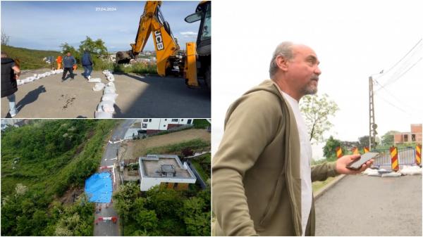 Nicio soluție pentru strada care s-a surpat în Cluj. Un raport ar putea fi gata în câteva săptămâni: "Soluţii sunt dacă se vrea, probabil nu se vrea"