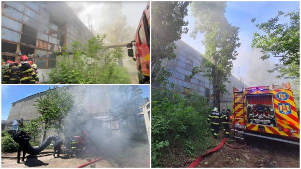 Incendiu uriaş la o hală plină cu reziduuri petroliere din Ploieşti. Locuitorii din zonă au primit un mesaj RO-Alert