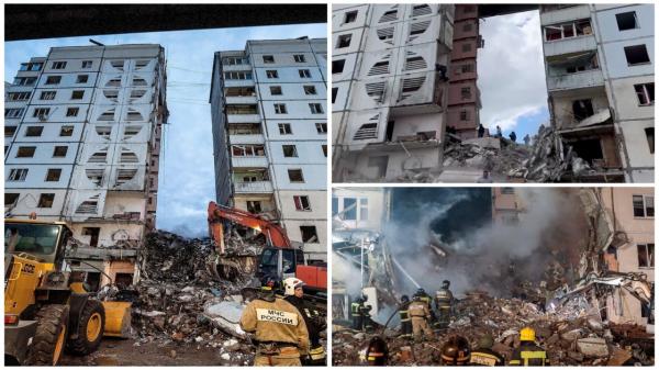 15 morţi în Rusia după ce un bloc s-a prăbuşit. Bloggerii ruşi susţin că a fost lovit de ucraineni cu o bombă ghidată franceză AASM Hammer