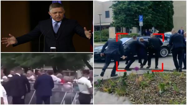 Filmul atacului asupra premierului slovac Robert Fico. Agresorul l-a strigat, apoi l-a împuşcat: "Robo, vino aici!"