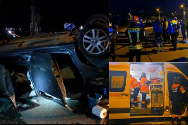 Doi şoferi drogaţi, implicaţi într-un accident grav în Mehedinţi. Nervos, fiul şoferiţei a intrat cu maşina în autospeciala Poliţiei