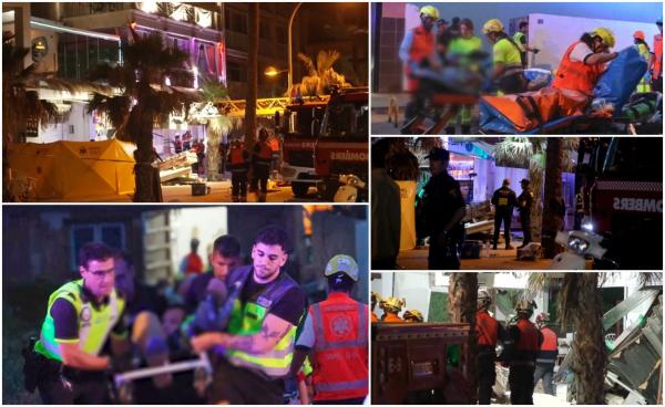 4 morţi şi 16 răniţi, după ce o clădire cu două etaje s-a prăbuşit în Palma de Mallorca. Alţi oameni ar putea fi prinşi sub dărâmături