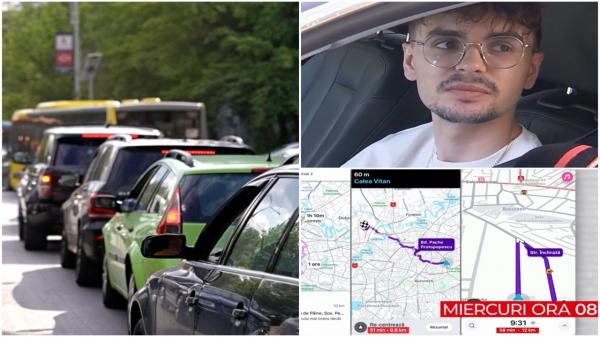 EXPERIMENT. Cât timp petrece un șofer în traficul din Capitală pe o distanță de 10 km. "Bătaie de joc"