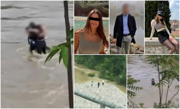 Tinerii îmbrăţişaţi înainte să fie luaţi de ape, în Italia, sunt români. Patrizia, Bianca şi iubitul ei făceau fotografii când i-a surprins viitura